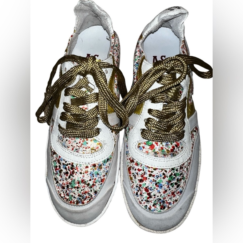 A.S. 98 Colorful Confetti Print Sneakers Sz-36/6